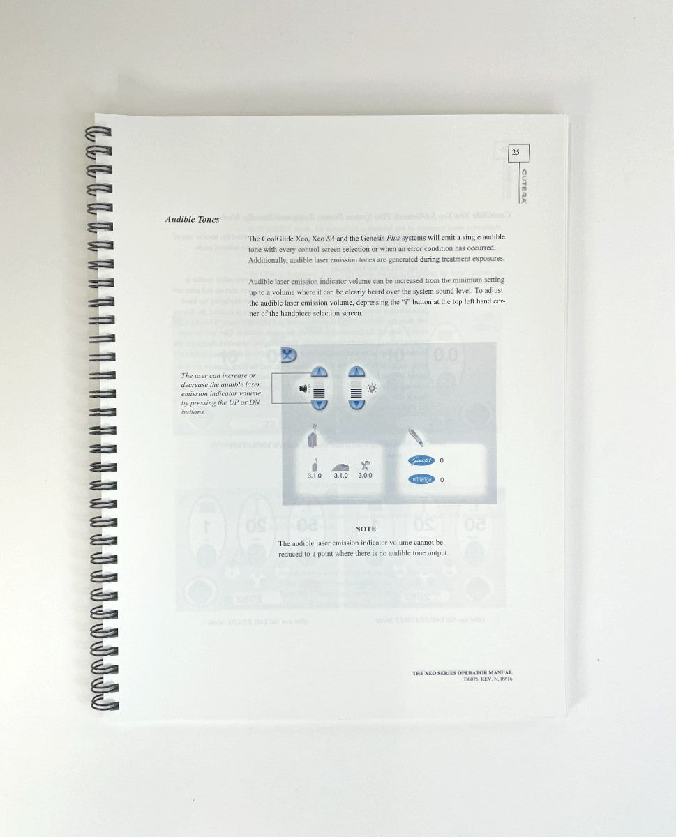 CUTERA Operator Manual Xeo Series D0075 EXP 2016