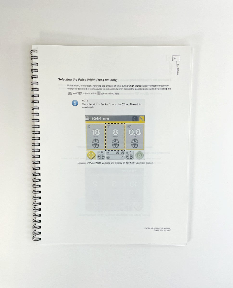 CUTERA excel HR Operator Manual D1492 EXP 2017