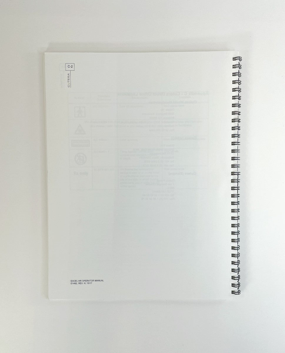 CUTERA excel HR Operator Manual D1492 EXP 2017