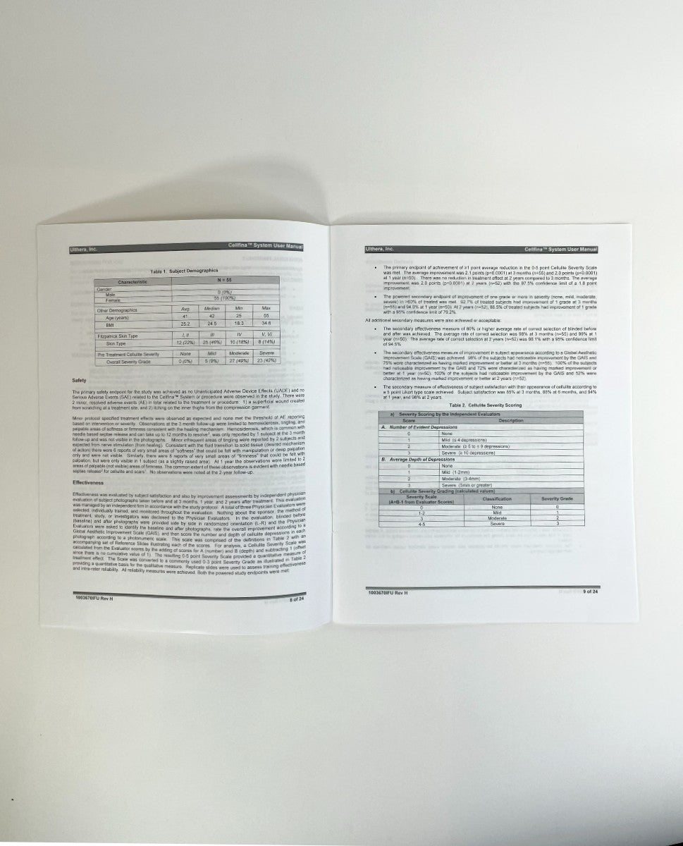 Ulthera CellFina System Motor Module & Disposable Kit Instrucions For Use