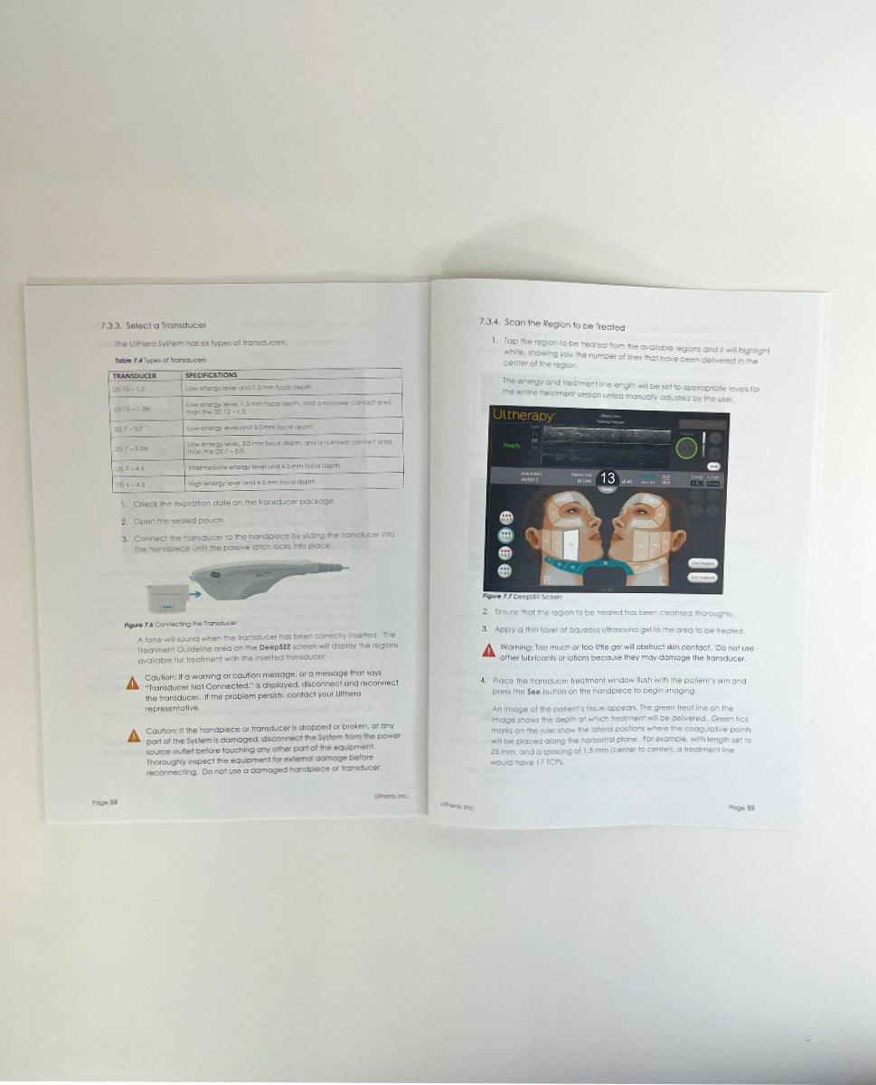 Ulthera Featuring DeepSEE Technology for Ultherapy Instruction for Use 1002539IFU