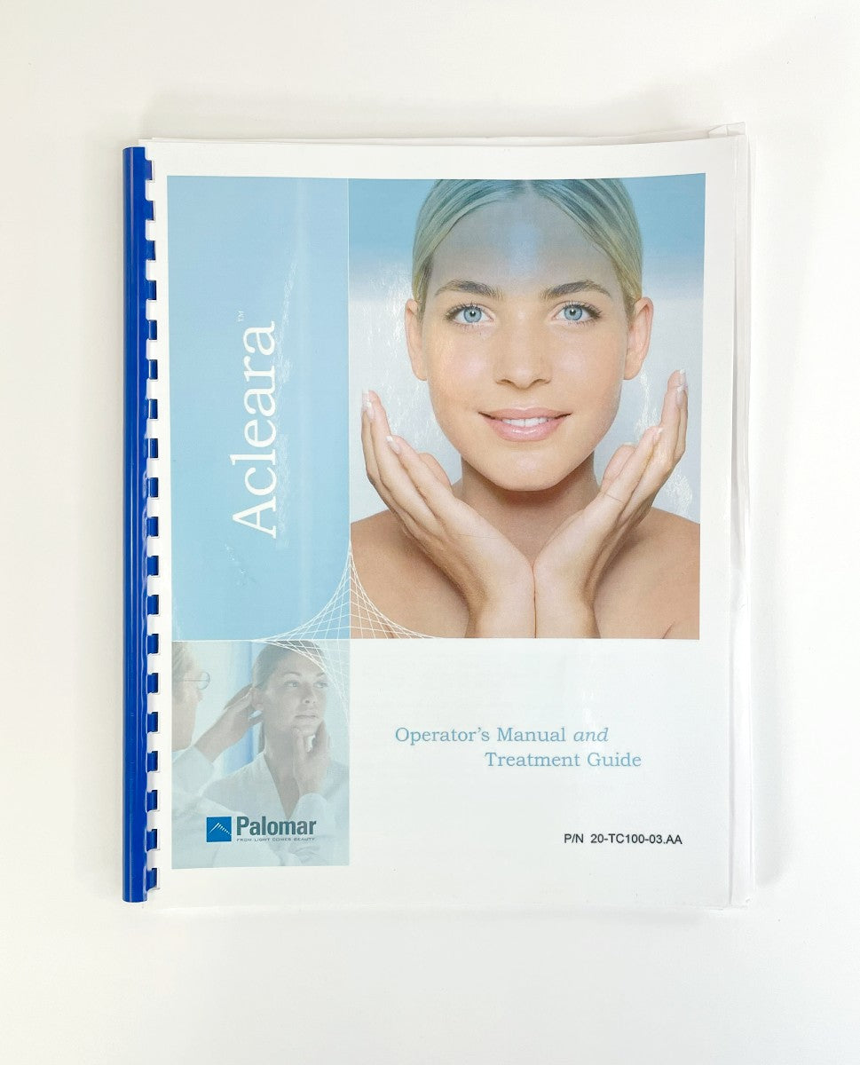 PALOMAR Acleara Operator’s Manual and Treatment Guide 20-TC100-03.AA