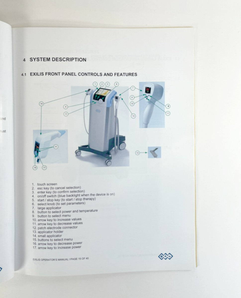 BTL EXILIS Operator´s Original Manual 715-MANUS300