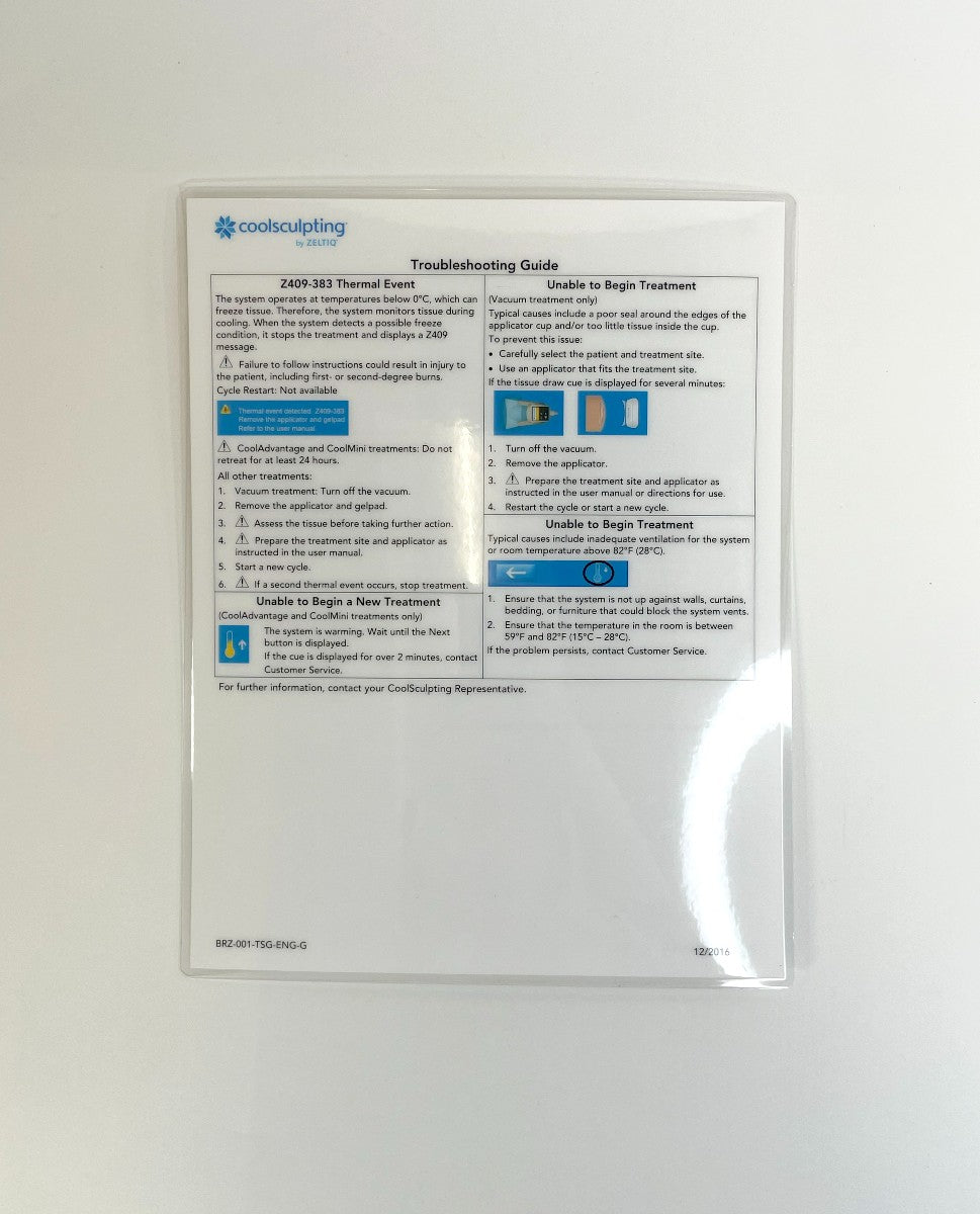 COOLSCULPTING by ZELTIQ BROCHURE BRZ-001-T56-ENG-G