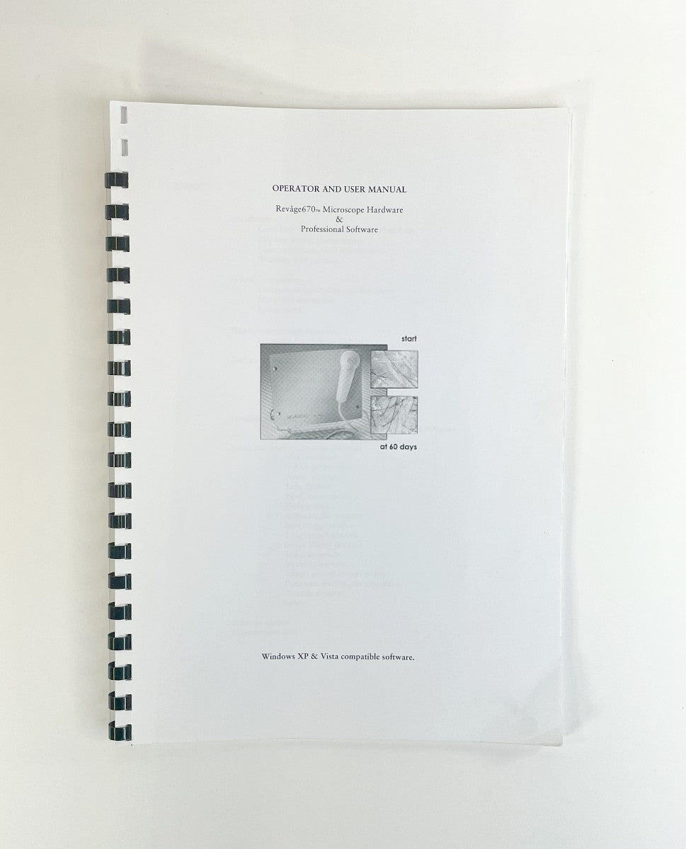 Revage670 Microscope Hardware & Professional Software OPERATOR AND USER MANUAL
