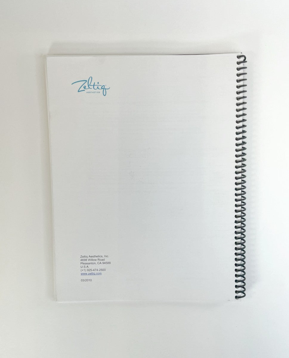 ZELTIQ AESTHETICS SYSTEM USER MANUAL