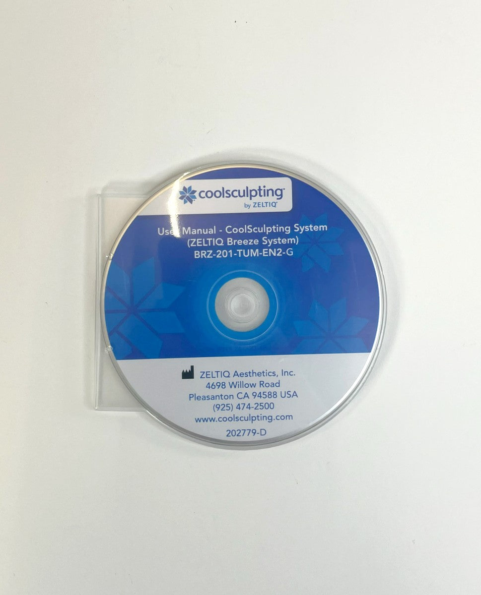 Zeltiq CoolSculpting USER Operator MANUAL CD Breeze System BRZ-201-TUM-EN2-G