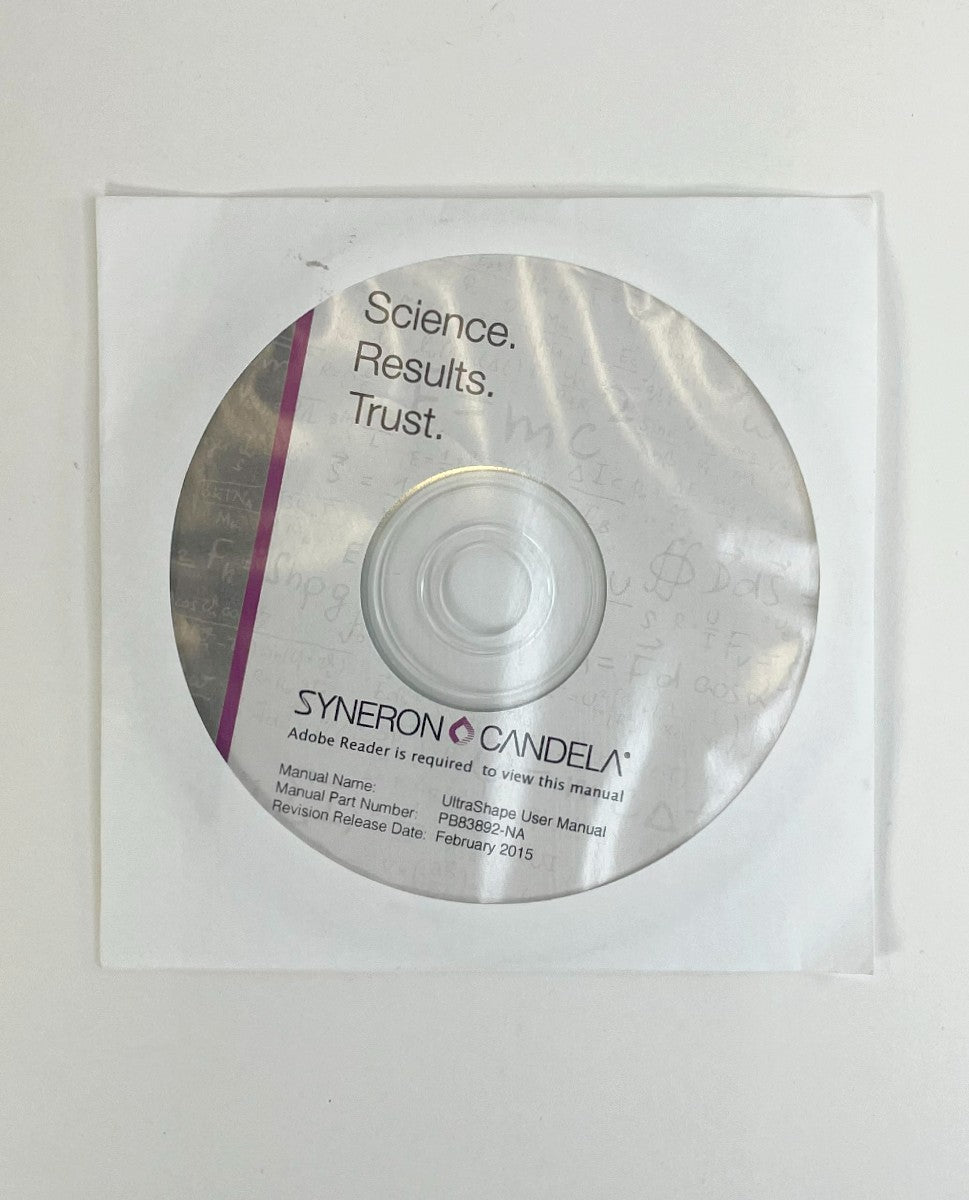 UltraShape User Manual Syneron Candela CD - PB83892-NA