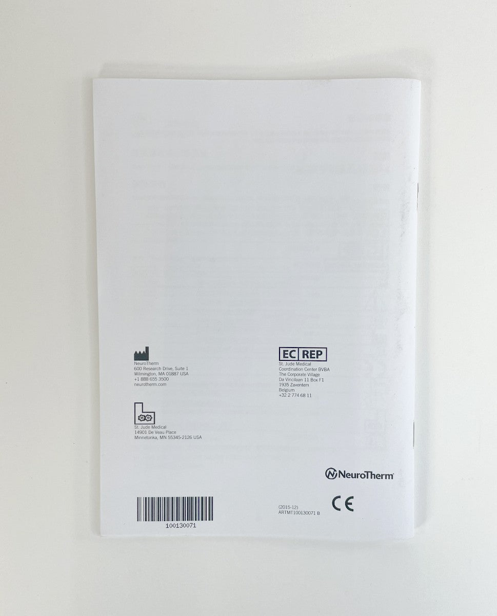 Instructions for use adapter cable for use with RF Electrodes