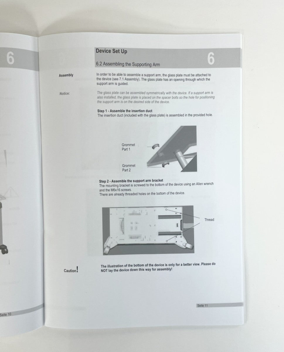 Zimmer MedizinSystems Instructions for Use Cryo 6 Cold Air Chiller Unit