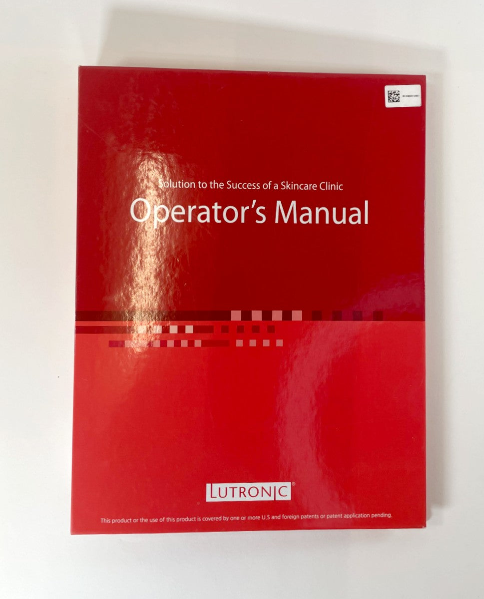 Lutronic LaseMD Success of a Skincare Clinic Operator’s Manual 4100166612 Rev 1.2