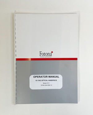 FOTONA Operator Manual Yag Optical Handpiece R1170749USA ENG 13
