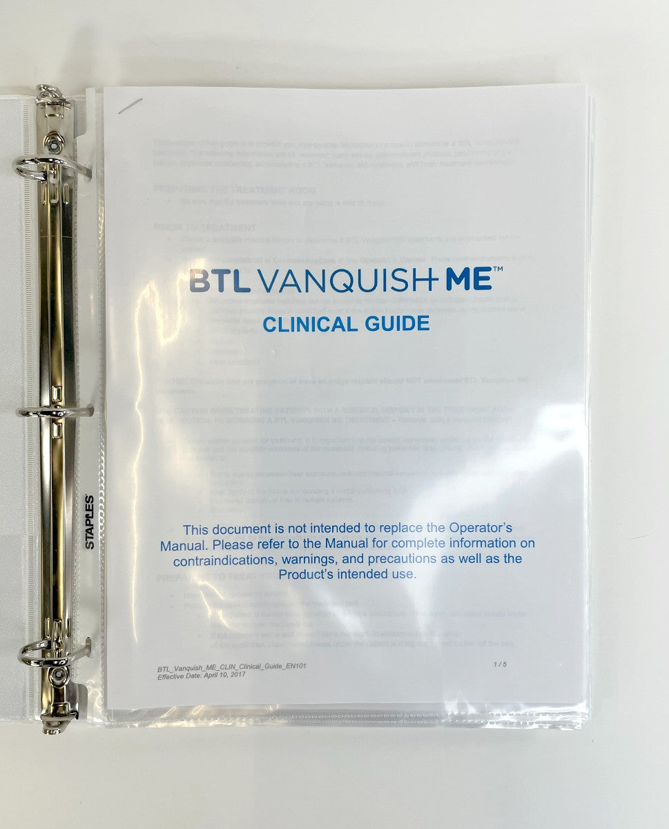 BTL VanquishMe Clinical Guide Operator´s Manual