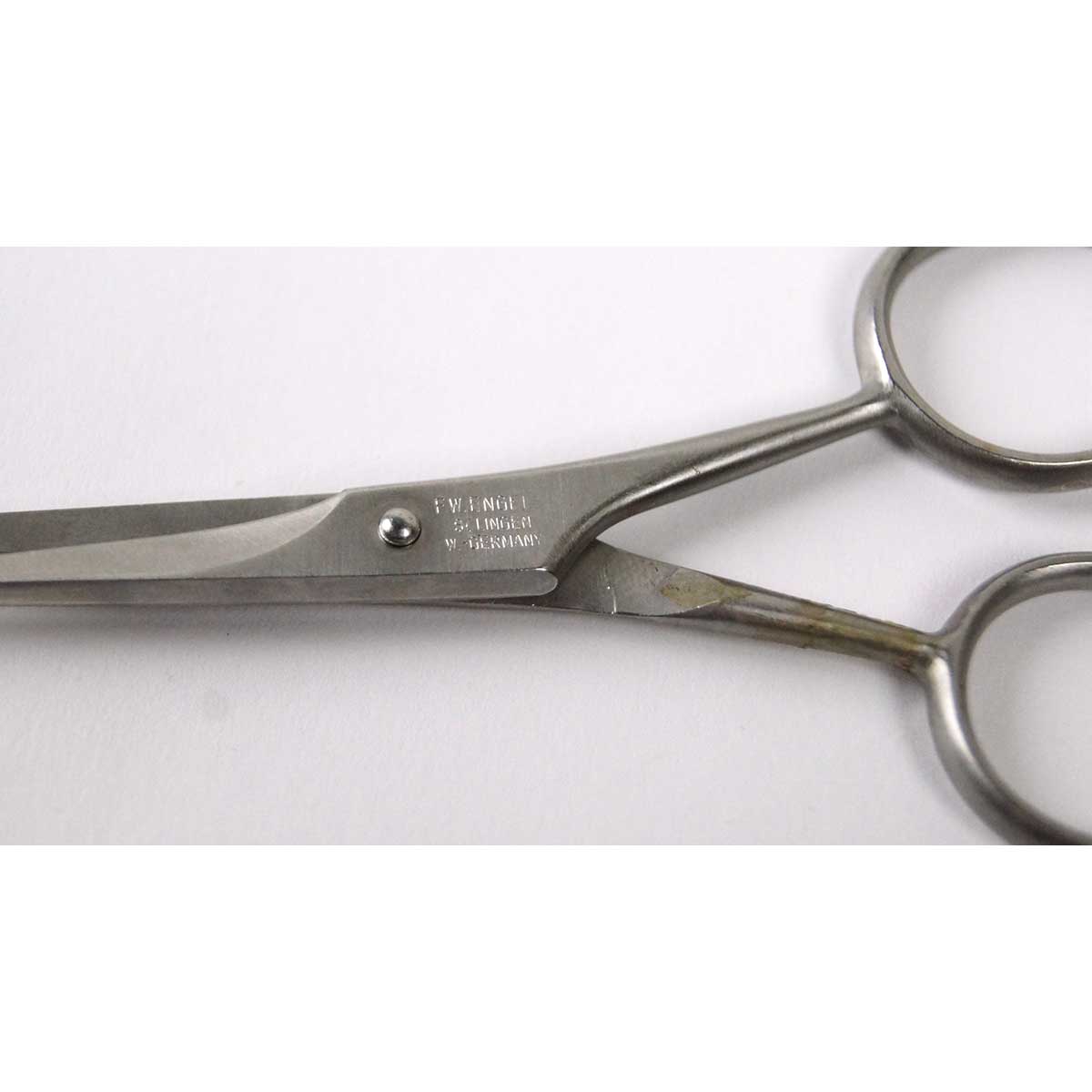 F.W. Engles 4in Tying Scissors Sugar Serrated ICE Hardened Vintage Steel Fine