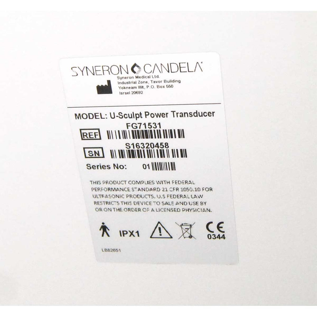 Syneron Candela UltraShape POWER Multi-Handpiece U-Sculpt Pwr Transducer FG71531