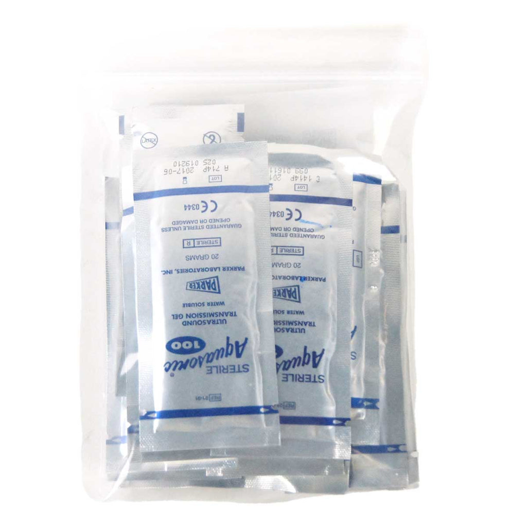 Aquasonic 100 Ultrasound Transmission Gel 20gm Foil Pouch EXP2017 Pack of 18