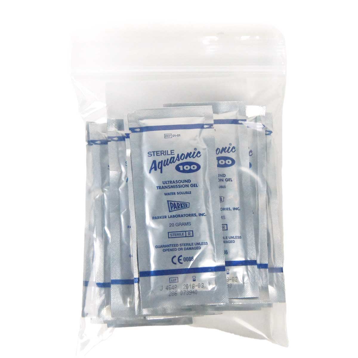 Aquasonic 100 Ultrasound Transmission Gel 20gm Foil Pouch EXP2018 Pack of 16