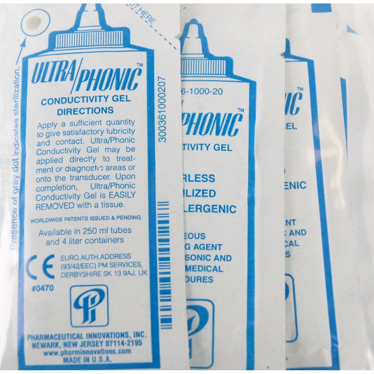 Ultra-Phonic Conductivity Gel 20ml Pouch Ultrasonic Transmission 12pk EXP2018