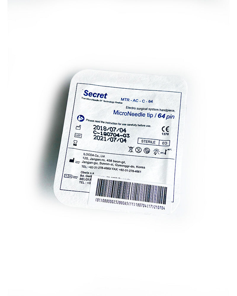 SecretRF Cutera RF Semi-Insulated Microneedle Cartridge MTR-AC-C-64 64-Pin 5x PC (Exp)