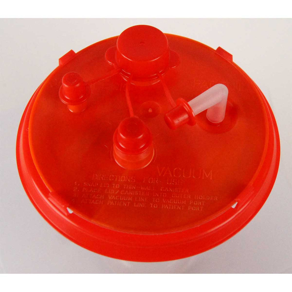 Cardinal Health CRD Medi-Vac 1500mL Suction Canister Liner & Lid 6pk 65651-515