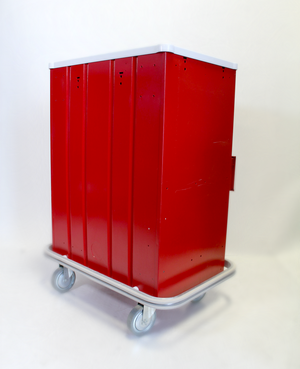 Waterloo Healthcare 6-Drawer Steel X-Tall Emergency Cart, Lever Lock, Red