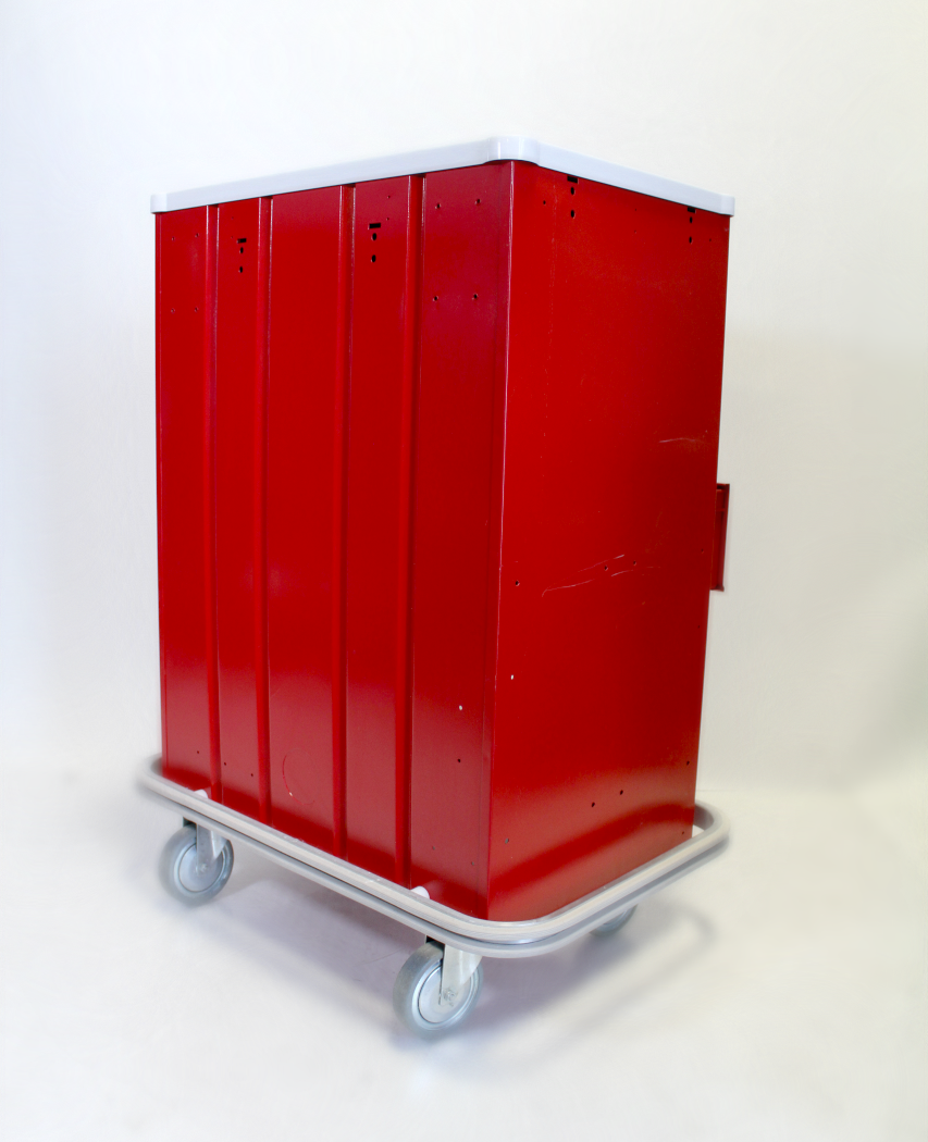 Waterloo Healthcare 6-Drawer Steel X-Tall Emergency Cart, Lever Lock, Red