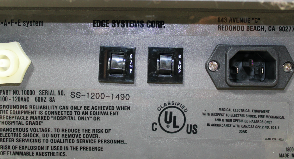 The S.A.F.E System Portable Smoke Evacuation System 100 - 120VAC Edge Systems