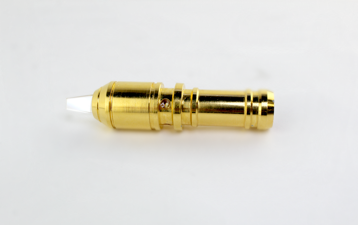 Lumenis MultiSpot Nd YAG 1064 Laser Handpiece Tip Crystal Tapered 4x2 mm Gold