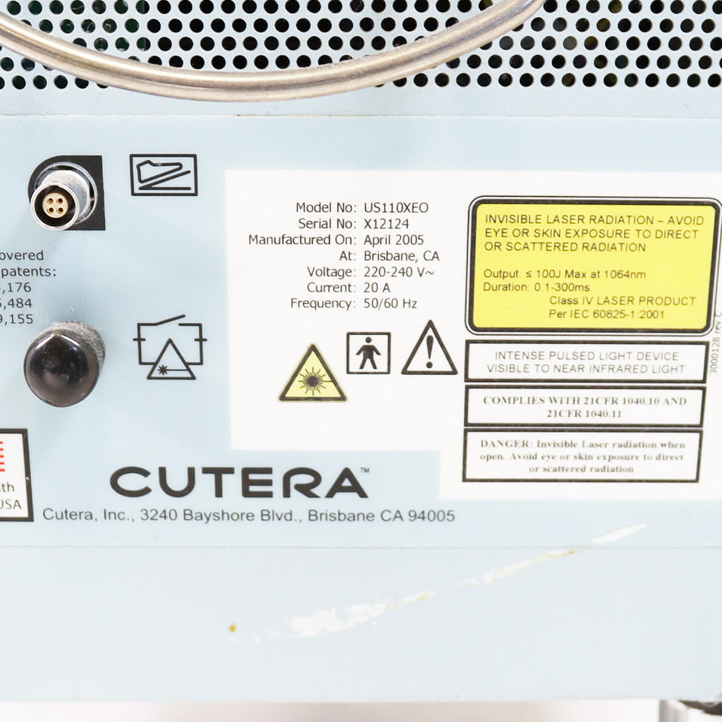 2005 Cutera Coolglide Xeo Laser Nd Yag 1064nm Skin Rejuvenation System US110XEO
