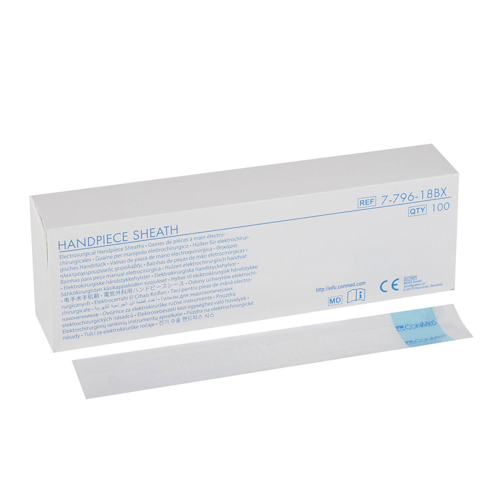 ConMed Hyfrecator Pencil Handpiece Sheath 8in (Non-Sterile) Case of 12 Boxes of 100 (1200)- 7-796-18CS
