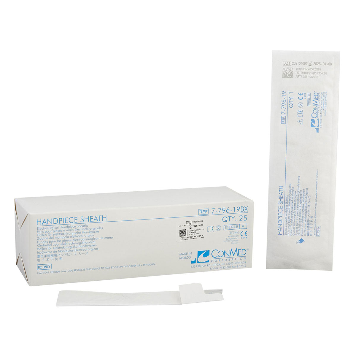 ConMed Hyfrecator Pencil Handpiece Sheath 36in (Sterile) Box of 25 - 7-796-19BX