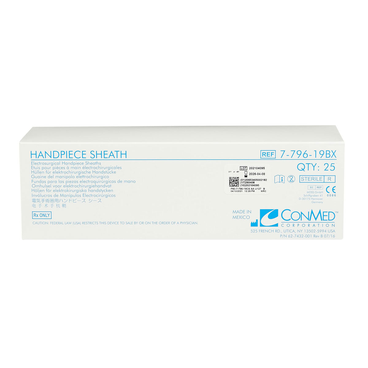 ConMed Hyfrecator Pencil Handpiece Sheath 36in (Sterile) Box of 25 - 7-796-19BX