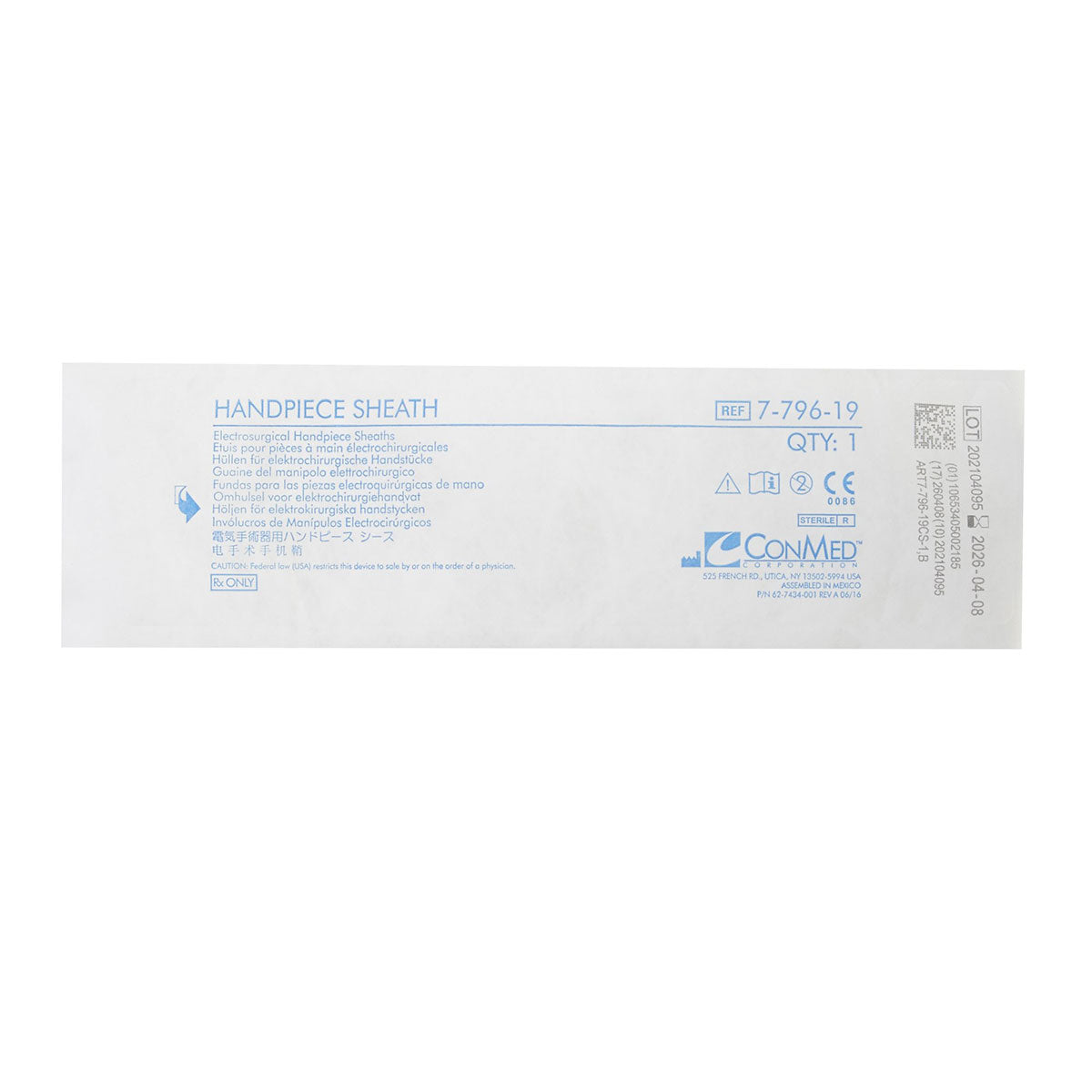 ConMed Hyfrecator Pencil Handpiece Sheath 36in (Sterile) Case of 4 Boxes of 25 (100) 7-796-19CS
