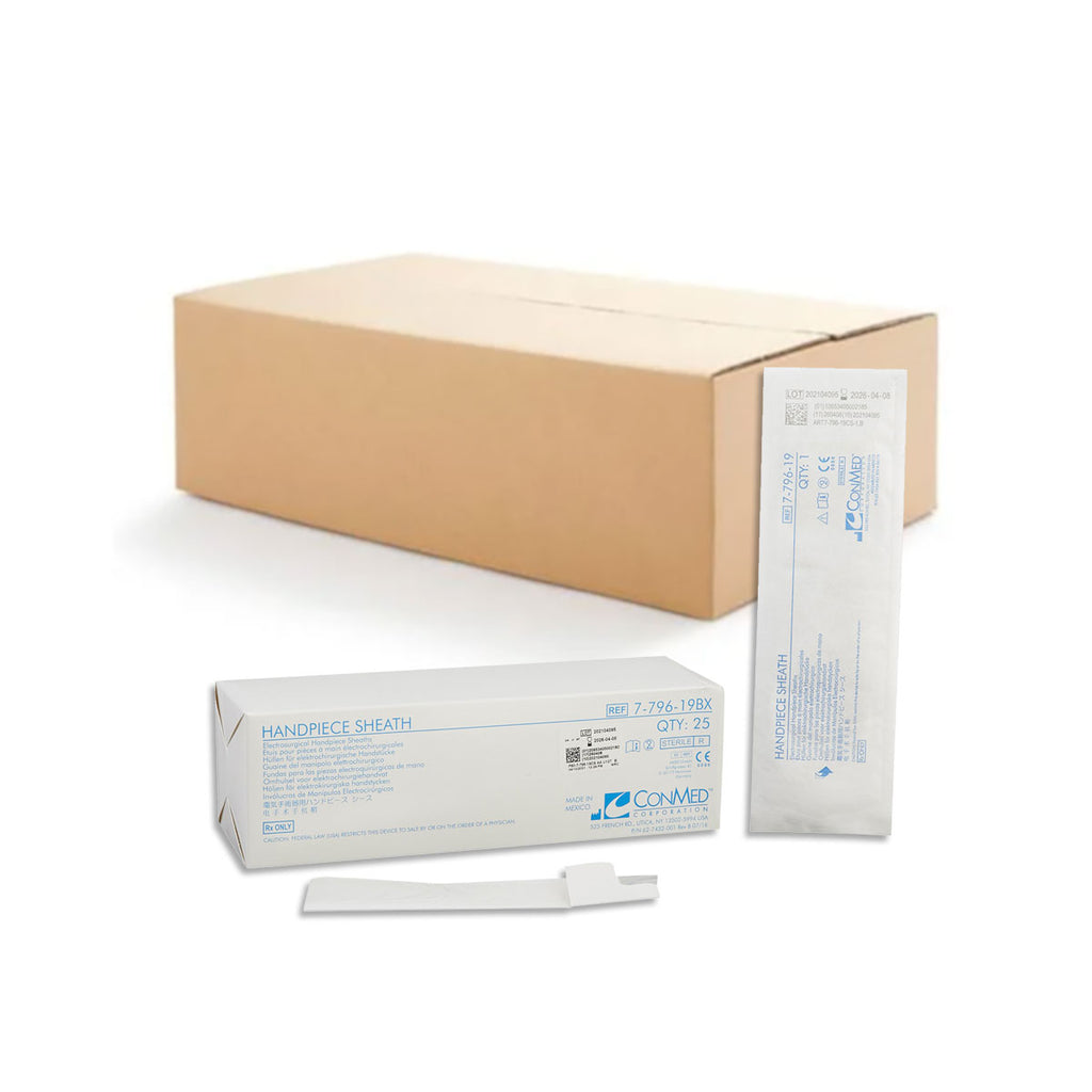 ConMed Hyfrecator Pencil Handpiece Sheath 36in (Sterile) Case of 4 Boxes of 25 (100) 7-796-19CS