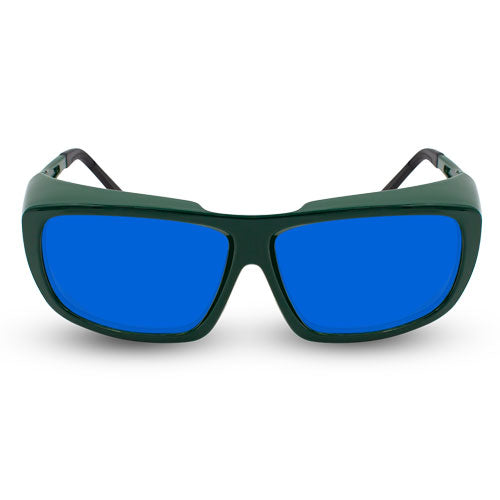 Innovative Optics PPE Laser Safety Glasses 701GR.Pi7 Blue Lens 585-670nm OD6 Diode / Dye-Green