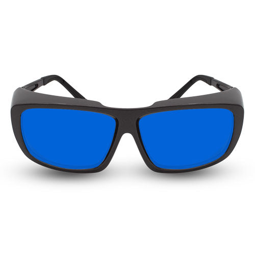 Innovative Optics PPE Laser Safety Glasses 701G.Pi7 Blue Lens 585-670nm OD6 Diode / Dye-Gunmetal