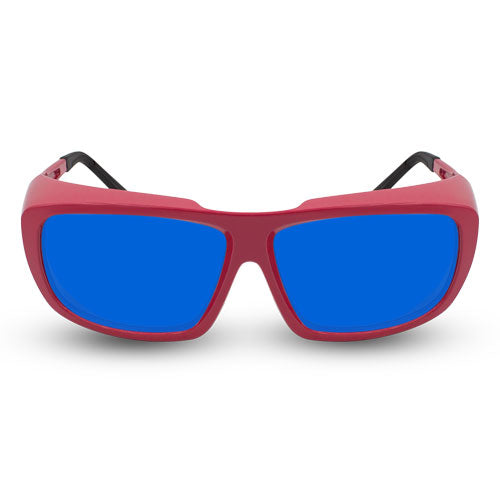 Innovative Optics PPE Laser Safety Glasses 701R.Pi7 Blue Lens 585-670nm OD6 Diode / Dye-Red