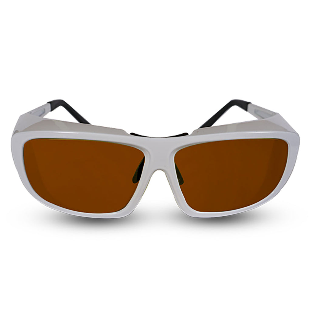 Innovative Optics PPE Laser Safety Glasses 701.Pi18 Amber Lens 532nm/755nm/1064nm Argon KTP, ALEX, ND:YAG