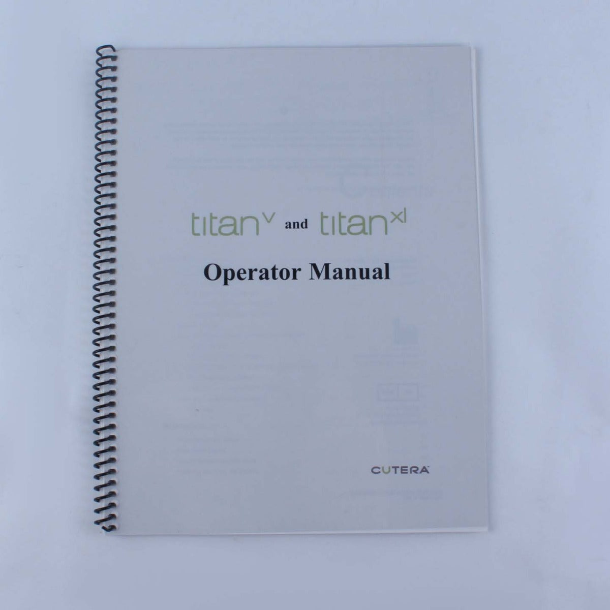 2016 Cutera Titan V & Titan XL IPL Wrinkle Handpiece Operators Manual D1051 RevC