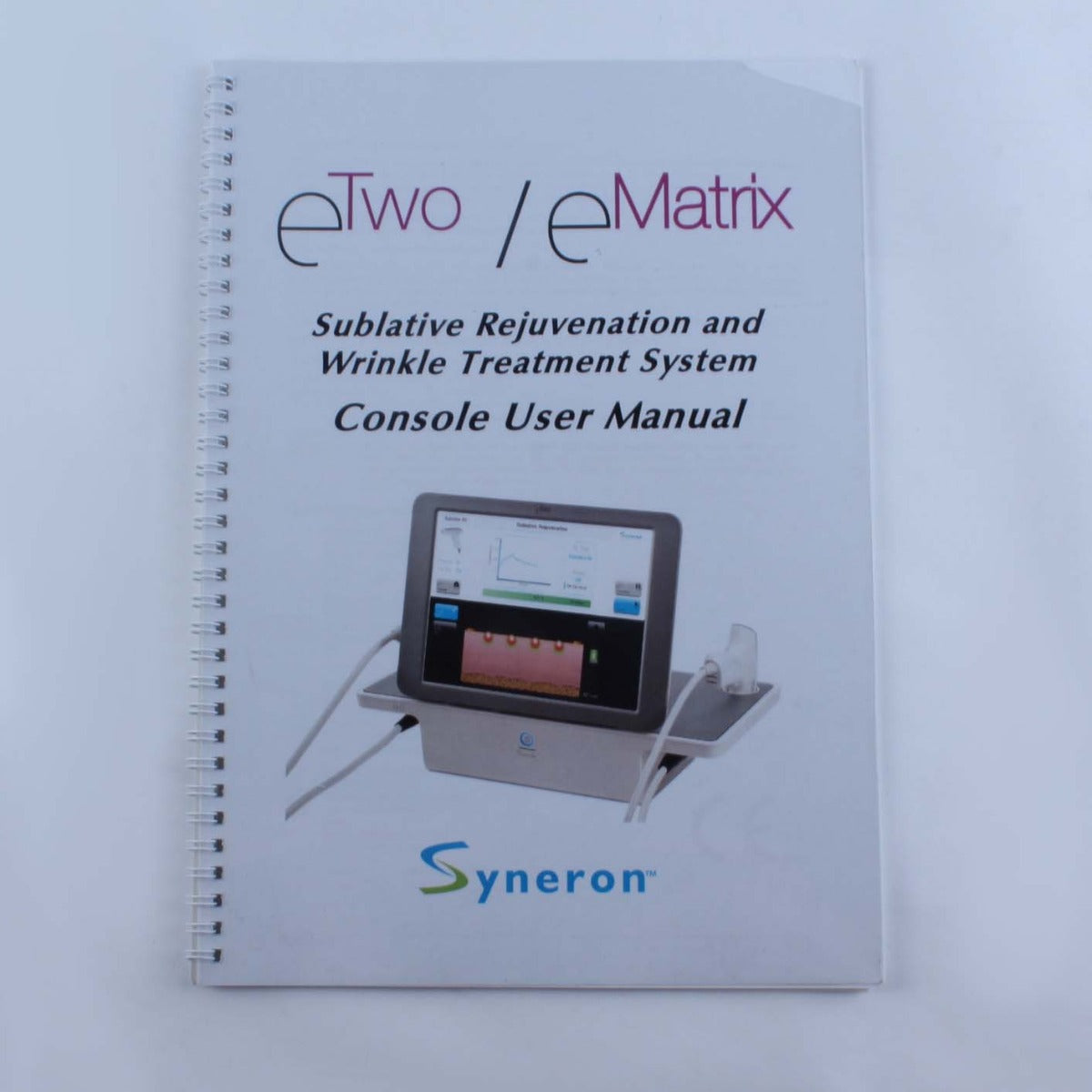 2011 Syneron eTwo & eMatrix Sublative RF Wrinkle Rejuvenation Console User Manual