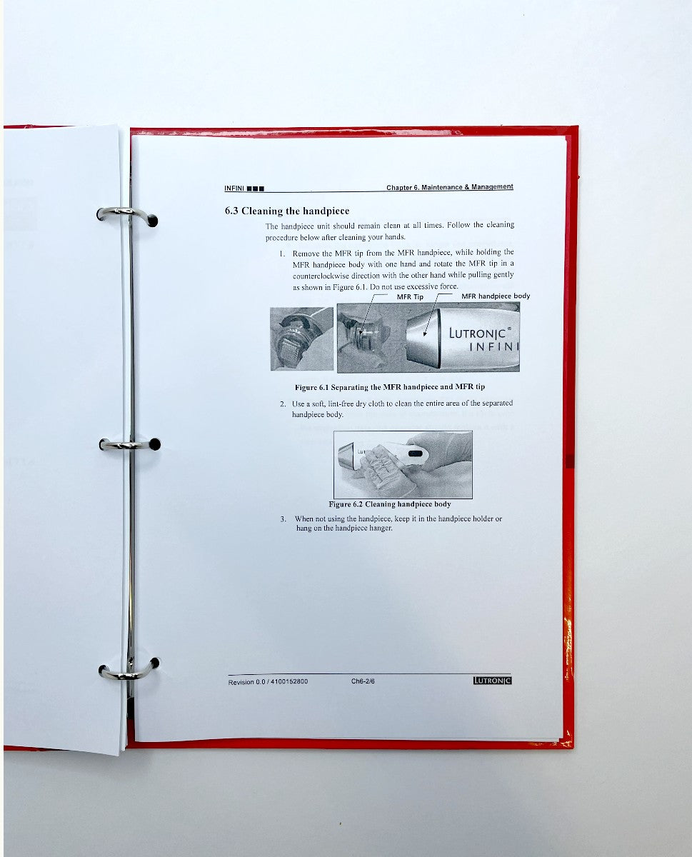 LUTRONIC, INFINI Operator’s Manual, Rev. 0.0 / 4100152800