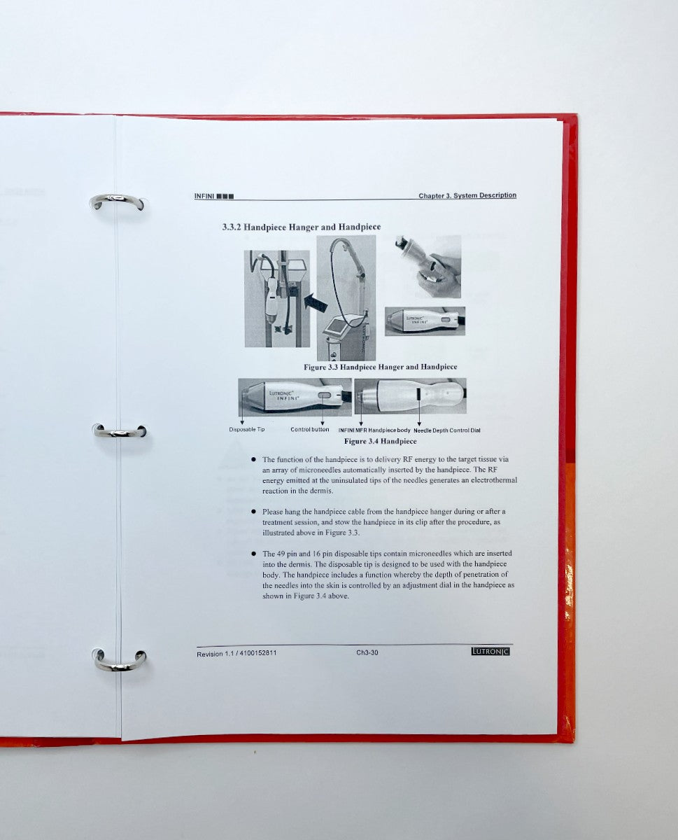 LUTRONIC, INFINI Operator’s Manual, Rev. 1.1 /4100152911