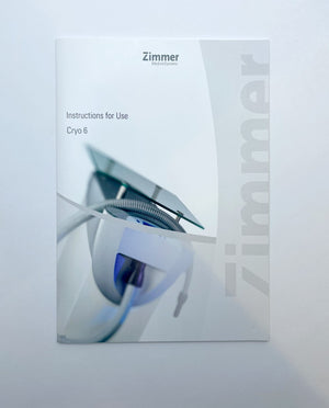Zimmer Medizin Systems Cryo 6, Instructions for Use