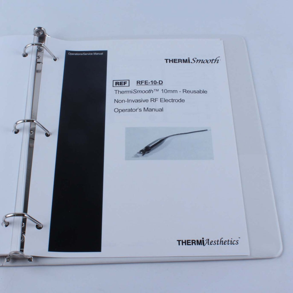 2015 Thermi ThermiRF w/ ThermiSmooth RF Cellulite System Operator User Manual