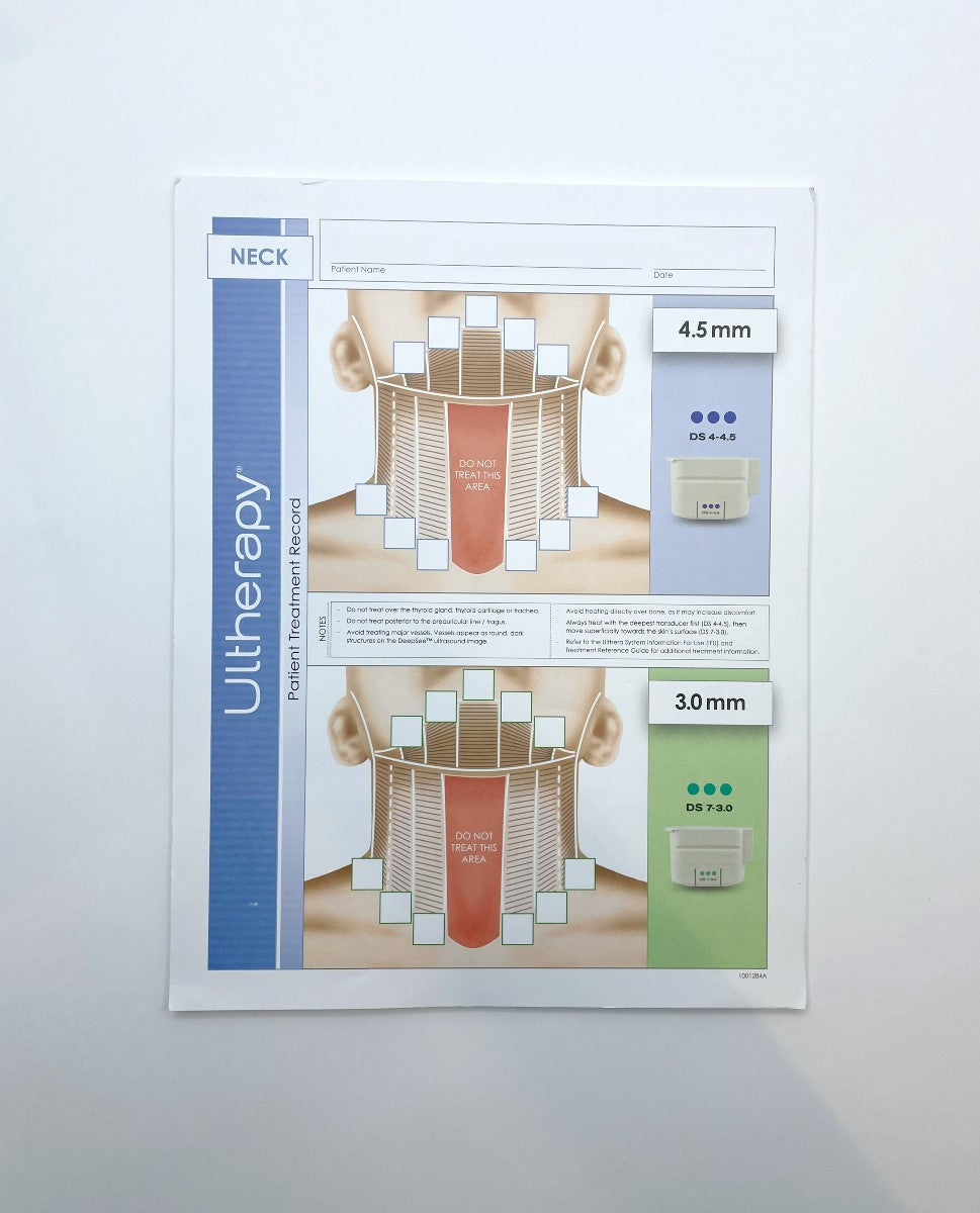 Ultherapy Patient Record Forms Neck