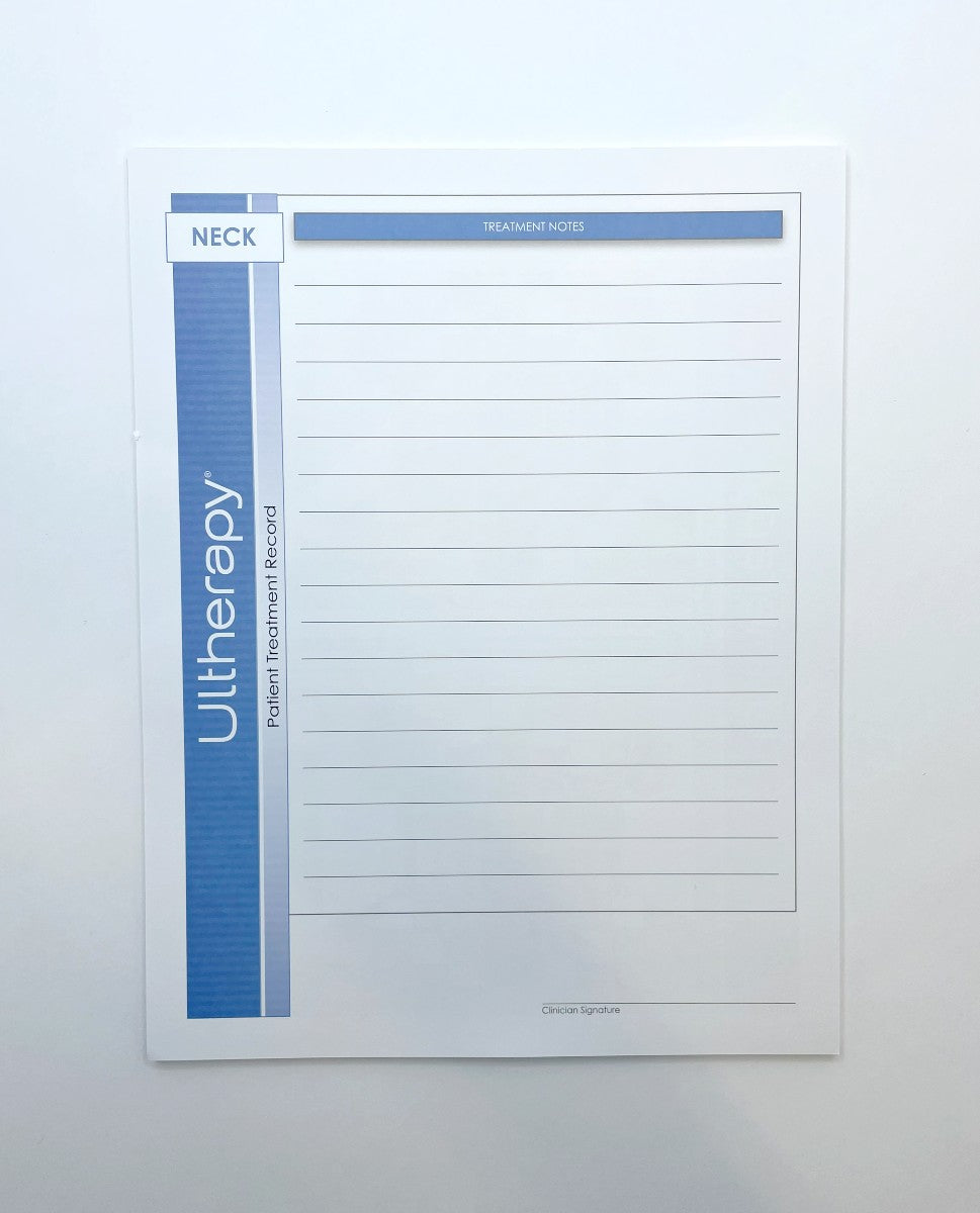 Ultherapy Patient Record Forms Neck