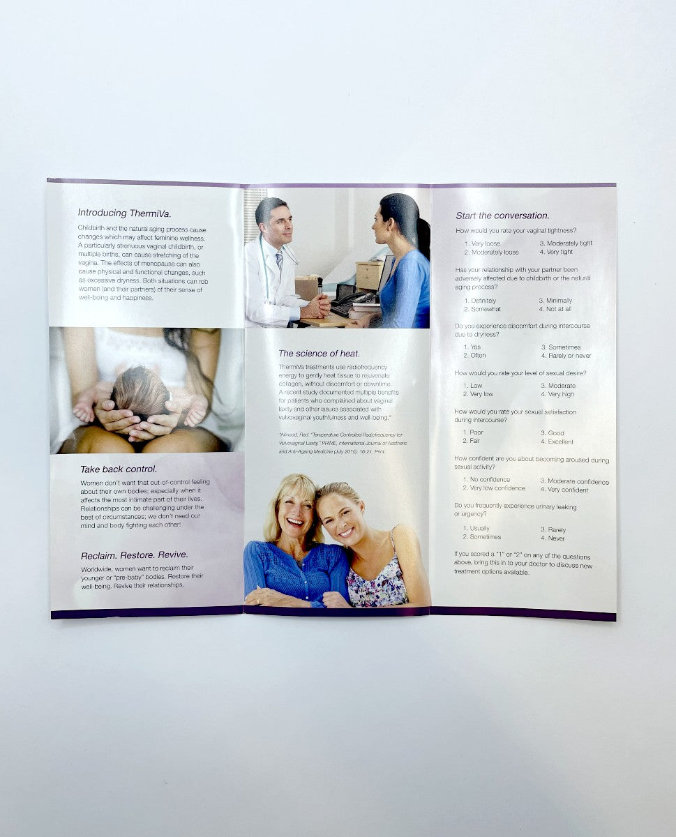 Thermiva Brochures Reclaim Restore Revive Pack of 25