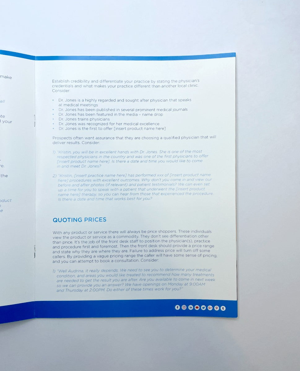 BTL Aesthetics PHONE CONSULTATION GUIDE