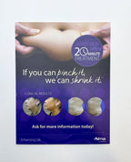 Alma Lasers JuvaShape Ultra 20 minutes Treatment Counter Card