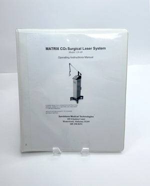 Matrix CO2 Surgical Laser System Model: LS-40 Operating instructions manual